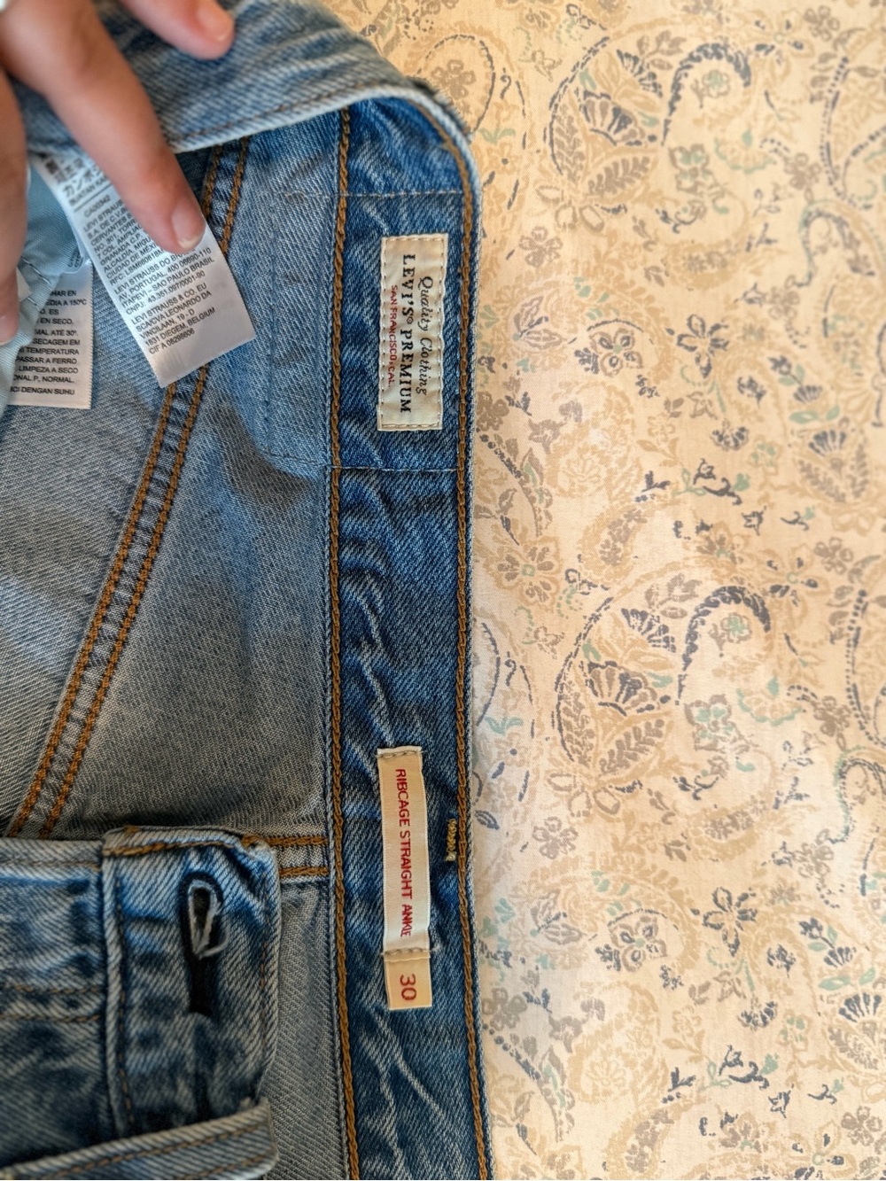 Levi's Light Blue Cropped Ankle Jeans